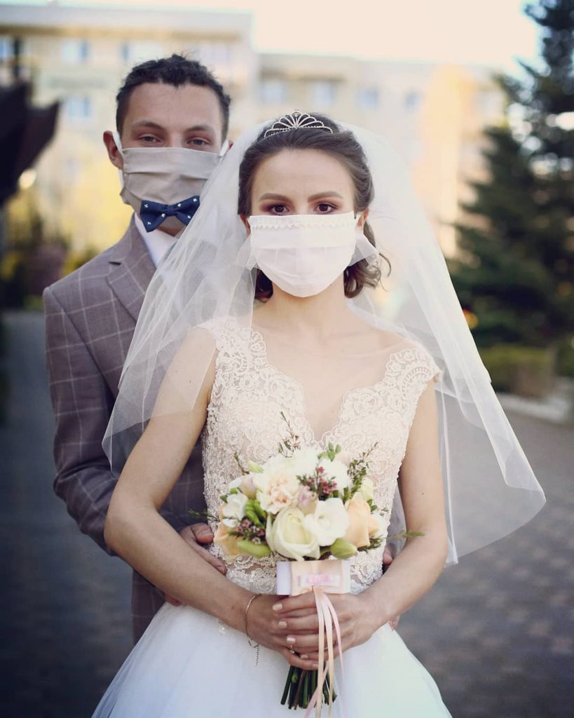 makijaż ślubny w czasie pandemii wykonany przez Dominikę Sękowską we Wrocławiu